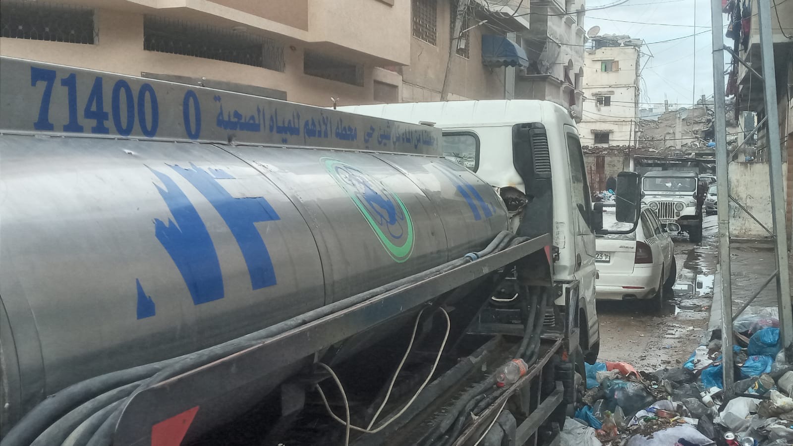 Gaza-Palestine – Water Trucks – Desalination plant